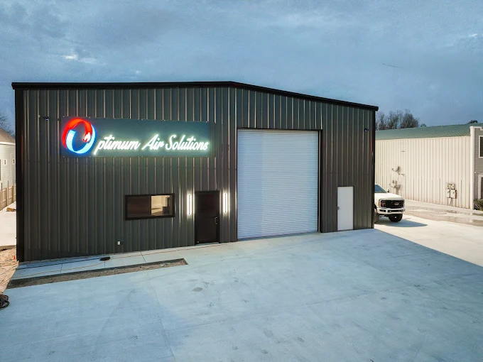 The Optimum Air Solutions shop on Keating Drive in Belle Chasse
